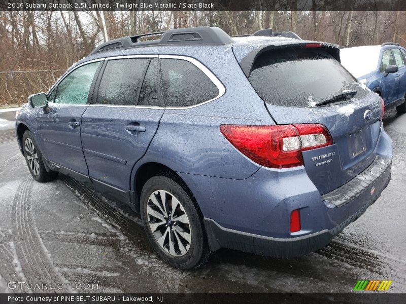 Twilight Blue Metallic / Slate Black 2016 Subaru Outback 2.5i Limited