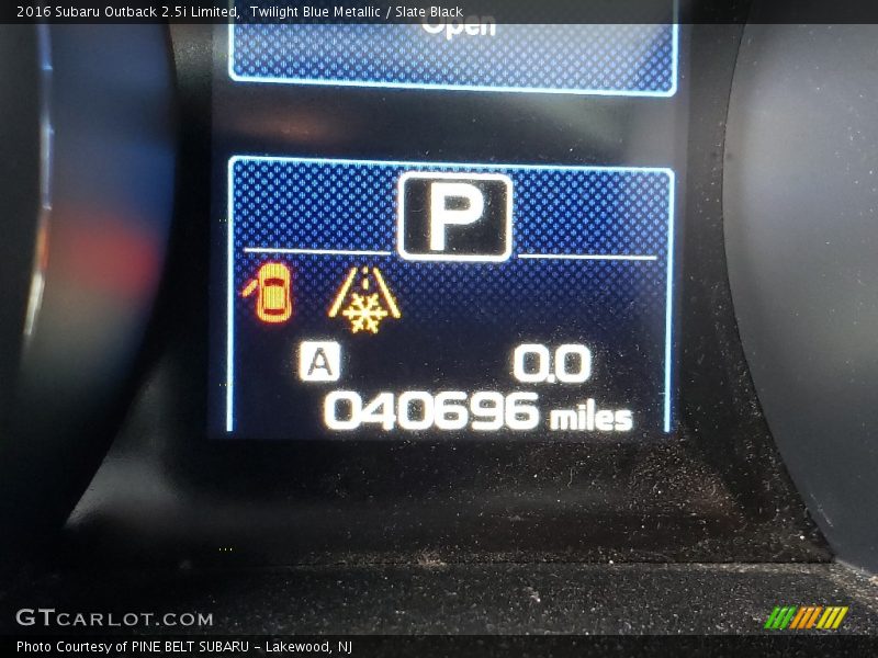 Twilight Blue Metallic / Slate Black 2016 Subaru Outback 2.5i Limited