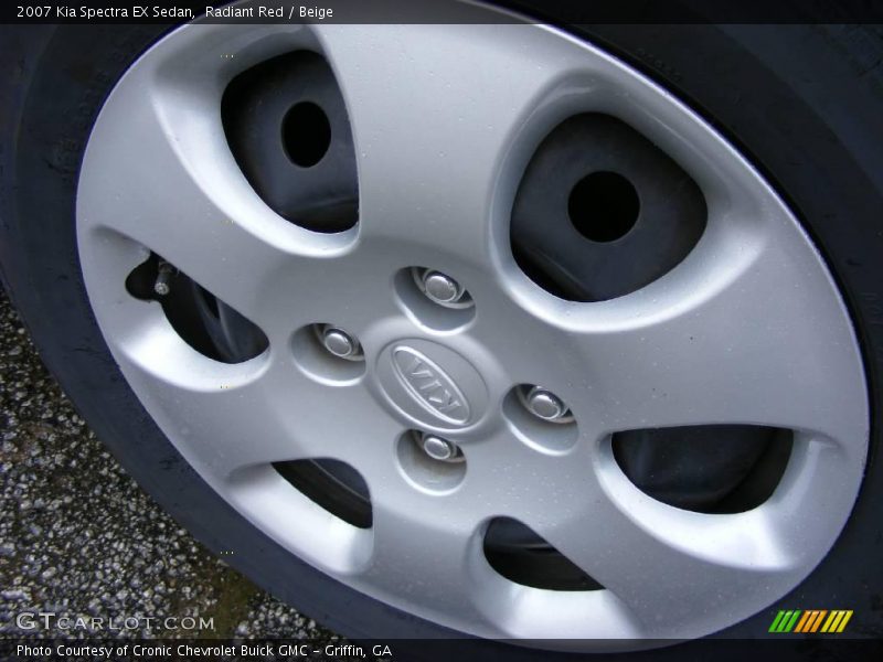 Radiant Red / Beige 2007 Kia Spectra EX Sedan