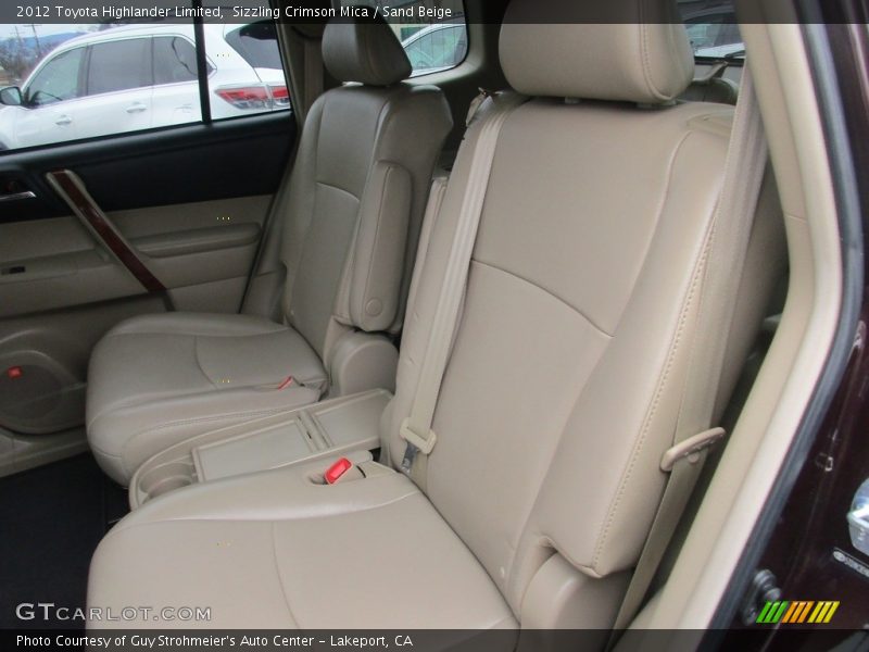 Sizzling Crimson Mica / Sand Beige 2012 Toyota Highlander Limited
