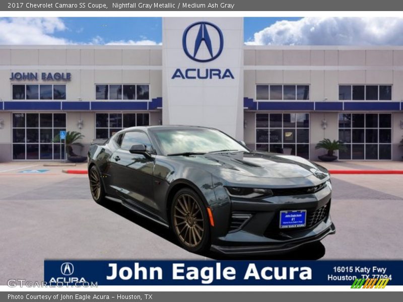 Nightfall Gray Metallic / Medium Ash Gray 2017 Chevrolet Camaro SS Coupe
