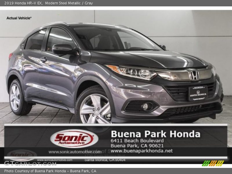 Modern Steel Metallic / Gray 2019 Honda HR-V EX