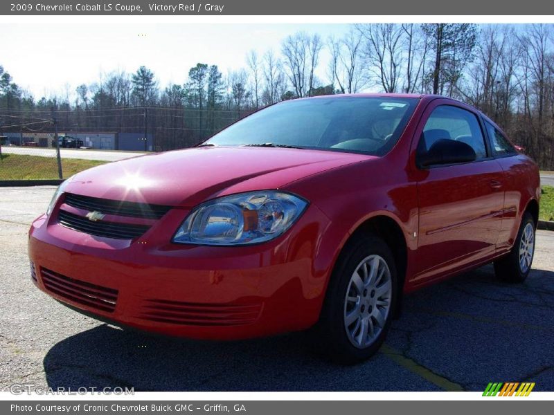 Victory Red / Gray 2009 Chevrolet Cobalt LS Coupe
