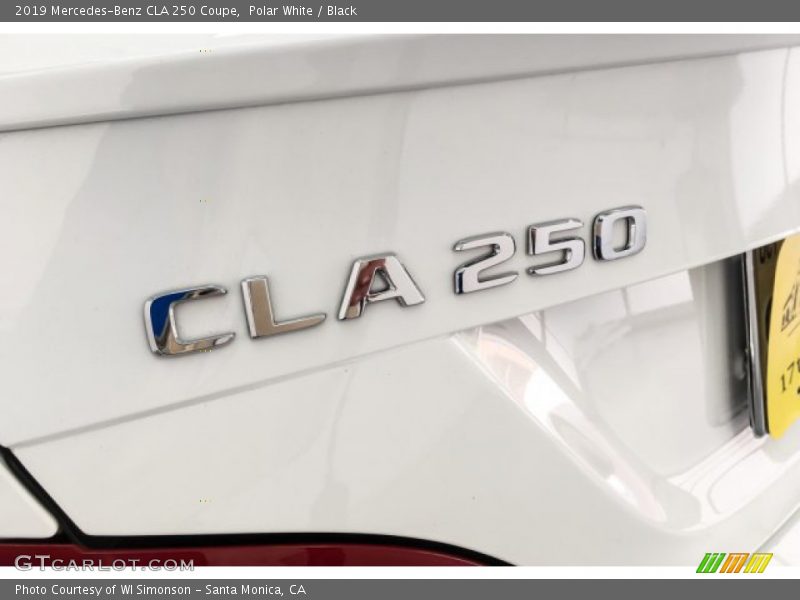 Polar White / Black 2019 Mercedes-Benz CLA 250 Coupe