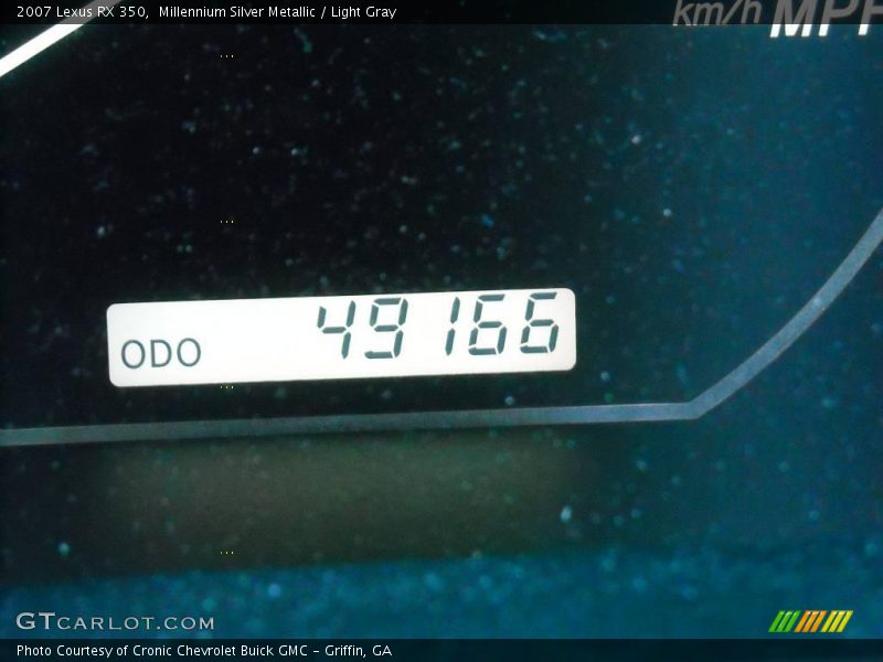 Millennium Silver Metallic / Light Gray 2007 Lexus RX 350
