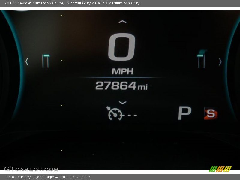 Nightfall Gray Metallic / Medium Ash Gray 2017 Chevrolet Camaro SS Coupe