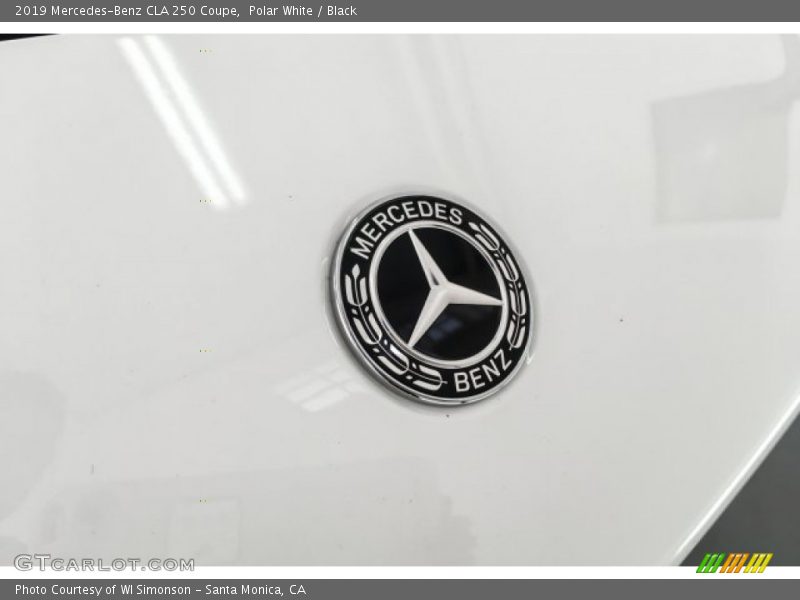 Polar White / Black 2019 Mercedes-Benz CLA 250 Coupe
