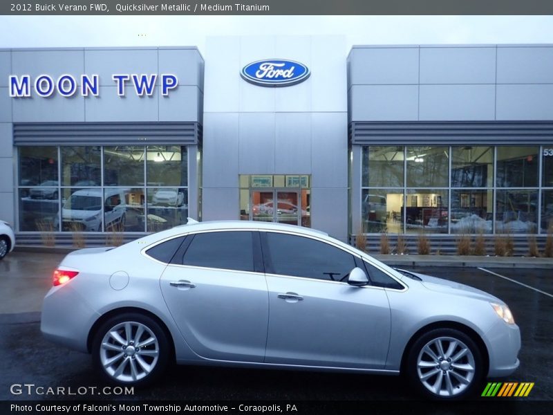 Quicksilver Metallic / Medium Titanium 2012 Buick Verano FWD