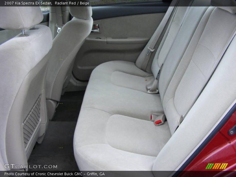 Radiant Red / Beige 2007 Kia Spectra EX Sedan