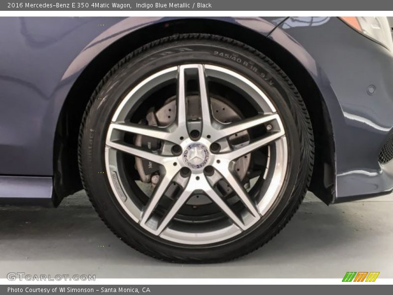Indigo Blue Metallic / Black 2016 Mercedes-Benz E 350 4Matic Wagon