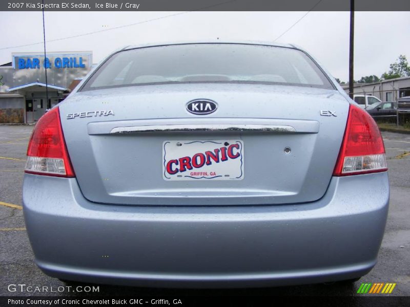 Ice Blue / Gray 2007 Kia Spectra EX Sedan