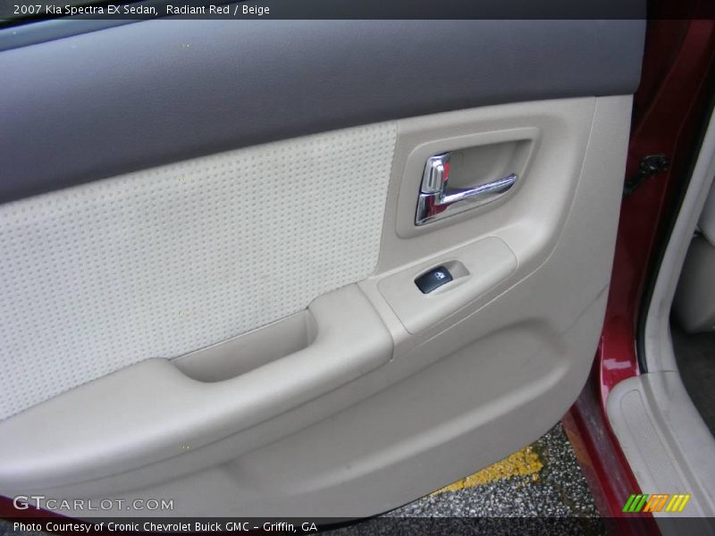 Radiant Red / Beige 2007 Kia Spectra EX Sedan