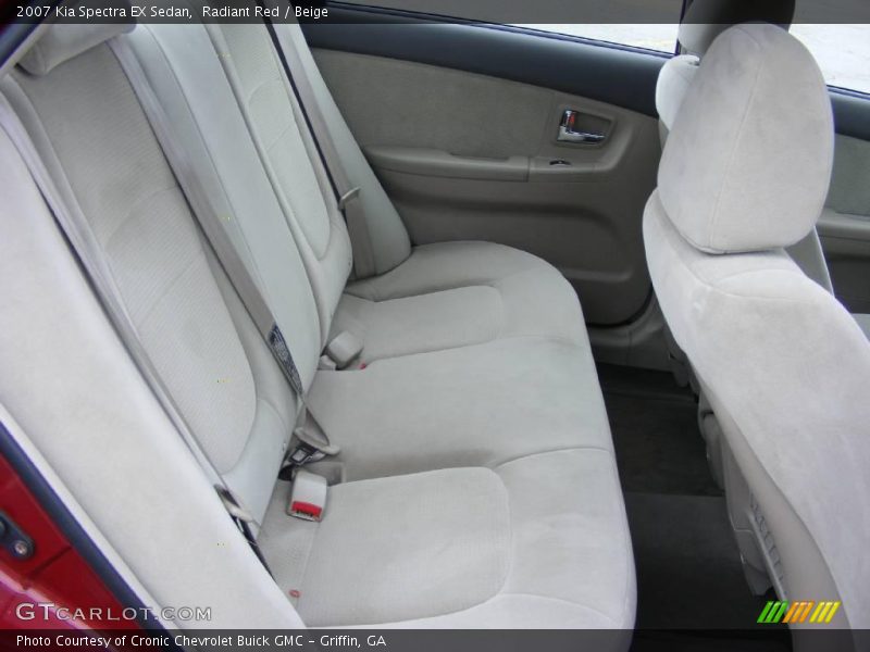 Radiant Red / Beige 2007 Kia Spectra EX Sedan