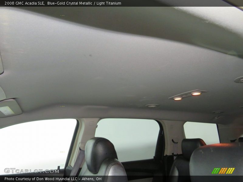 Blue-Gold Crystal Metallic / Light Titanium 2008 GMC Acadia SLE