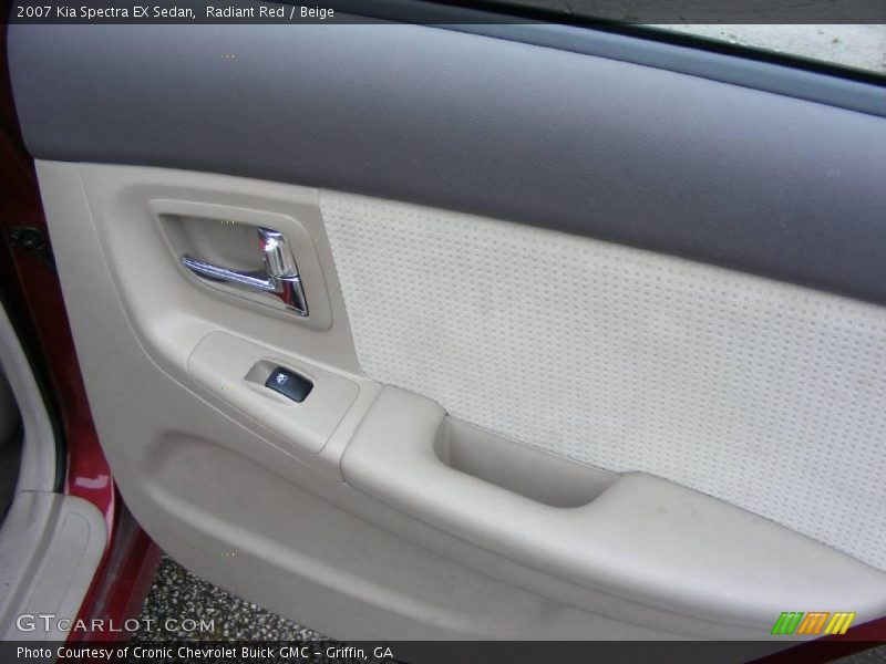 Radiant Red / Beige 2007 Kia Spectra EX Sedan