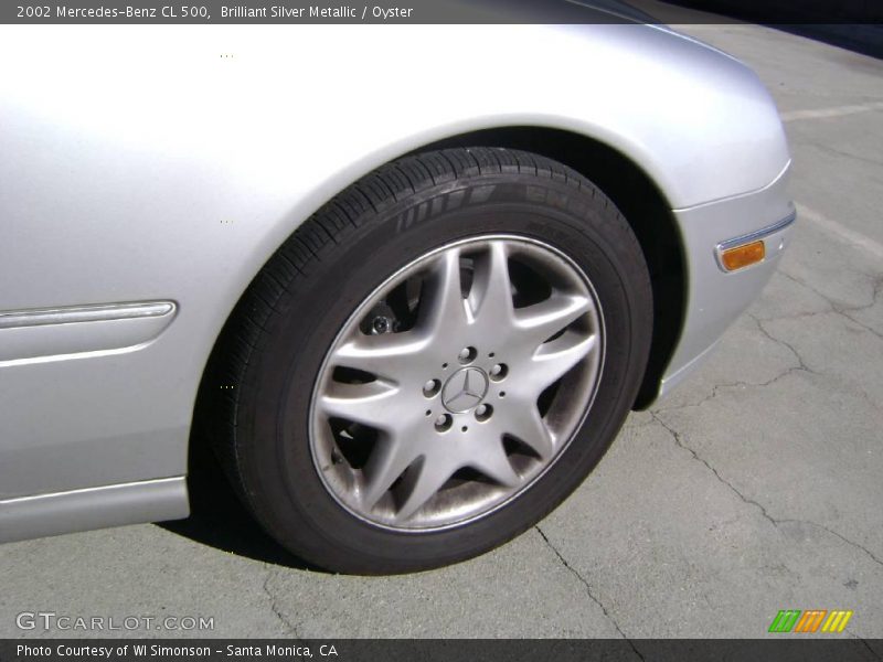 Brilliant Silver Metallic / Oyster 2002 Mercedes-Benz CL 500