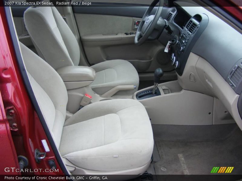 Radiant Red / Beige 2007 Kia Spectra EX Sedan