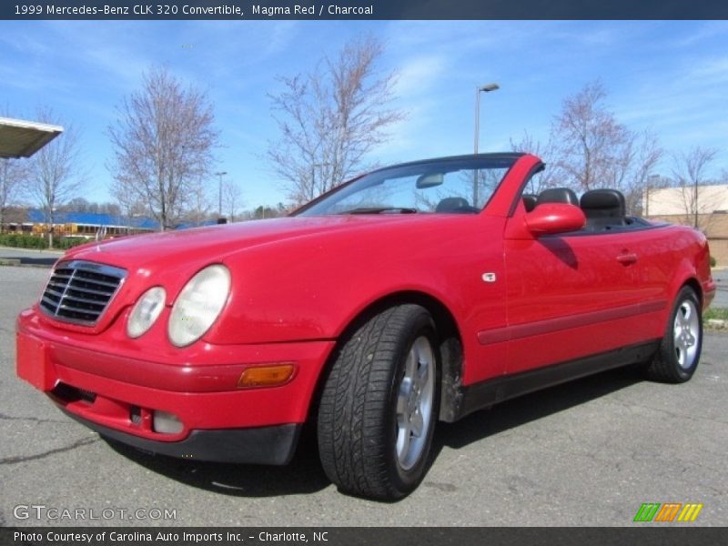 Magma Red / Charcoal 1999 Mercedes-Benz CLK 320 Convertible