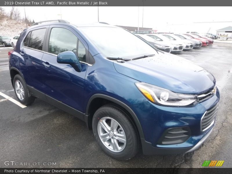 Pacific Blue Metallic / Jet Black 2019 Chevrolet Trax LT AWD