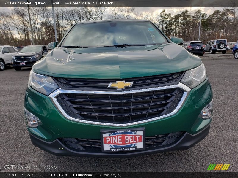 Ivy Green Metallic / Jet Black 2019 Chevrolet Equinox LT AWD