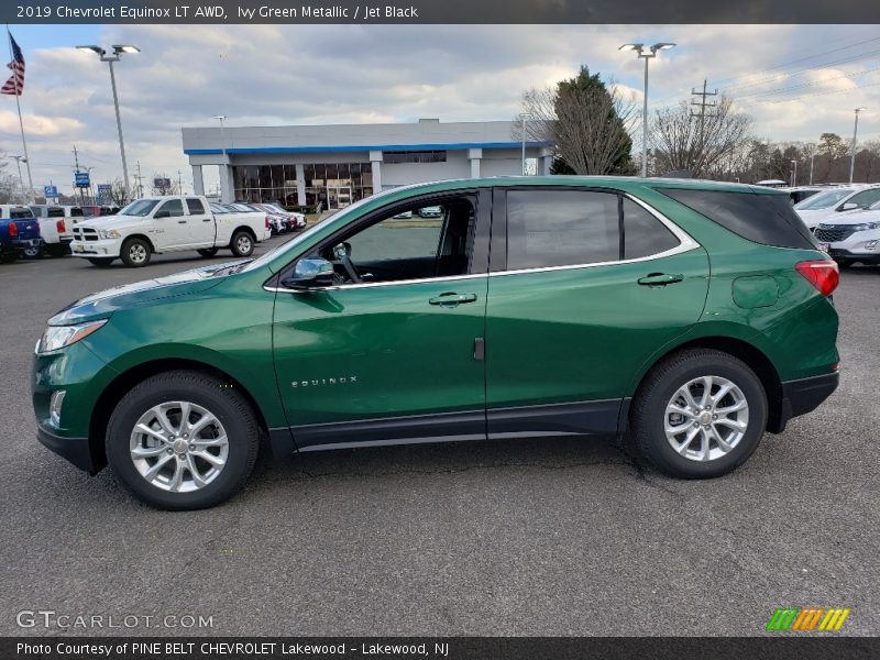 Ivy Green Metallic / Jet Black 2019 Chevrolet Equinox LT AWD