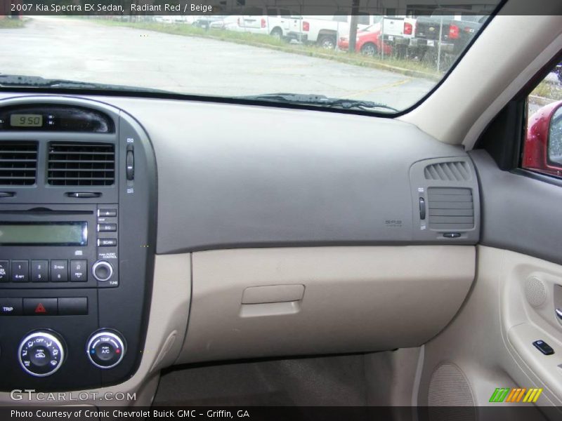 Radiant Red / Beige 2007 Kia Spectra EX Sedan