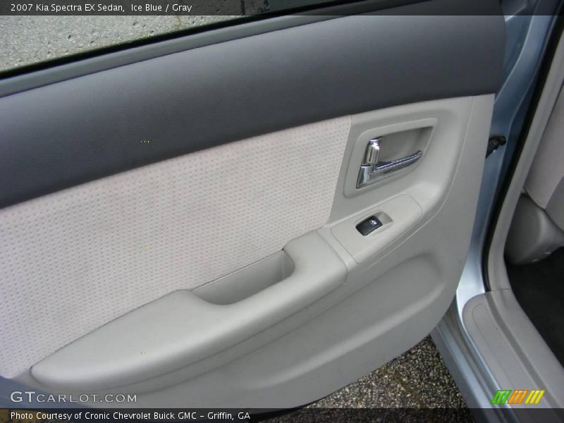 Ice Blue / Gray 2007 Kia Spectra EX Sedan