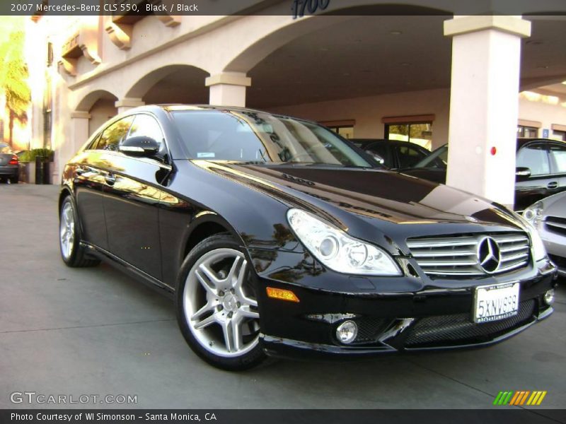Black / Black 2007 Mercedes-Benz CLS 550