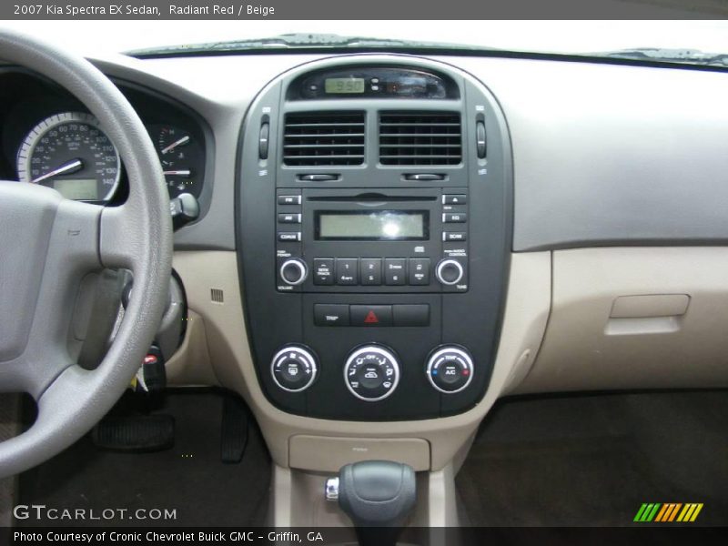 Radiant Red / Beige 2007 Kia Spectra EX Sedan