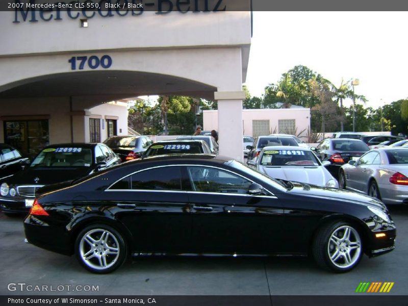 Black / Black 2007 Mercedes-Benz CLS 550