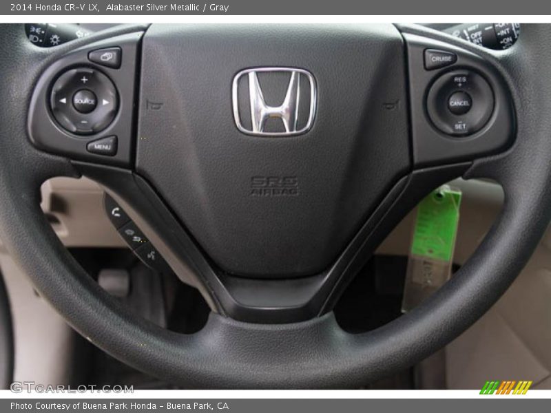 Alabaster Silver Metallic / Gray 2014 Honda CR-V LX