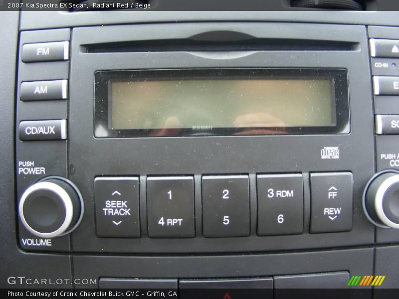 Radiant Red / Beige 2007 Kia Spectra EX Sedan