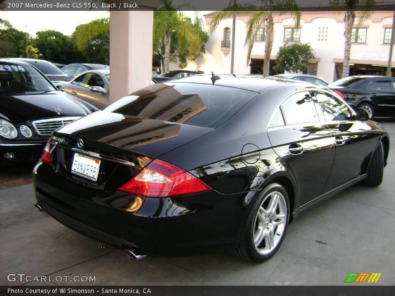 Black / Black 2007 Mercedes-Benz CLS 550