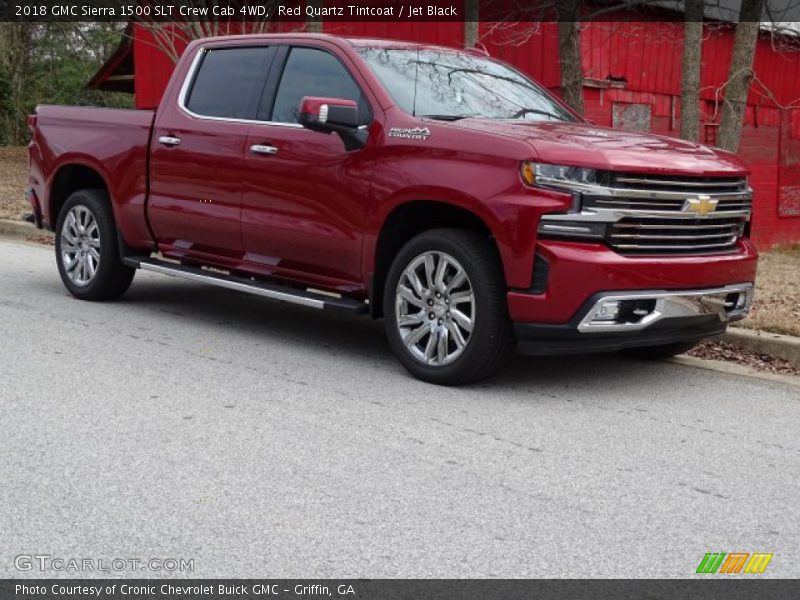 Red Quartz Tintcoat / Jet Black 2018 GMC Sierra 1500 SLT Crew Cab 4WD