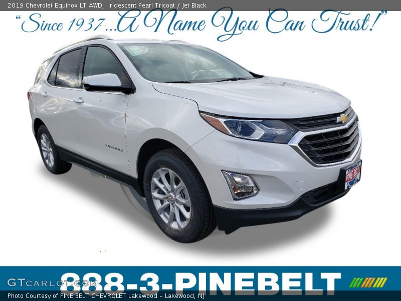 Iridescent Pearl Tricoat / Jet Black 2019 Chevrolet Equinox LT AWD