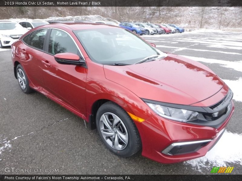 Front 3/4 View of 2019 Civic LX Sedan