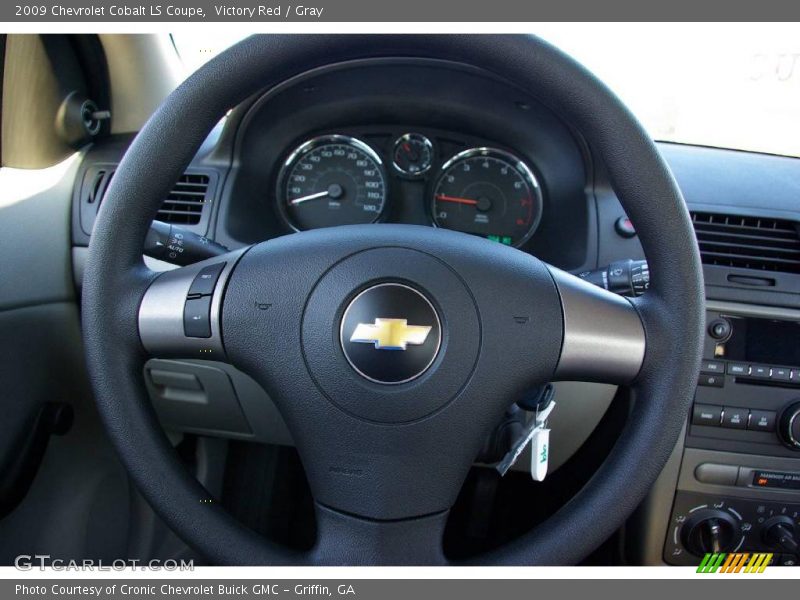 Victory Red / Gray 2009 Chevrolet Cobalt LS Coupe