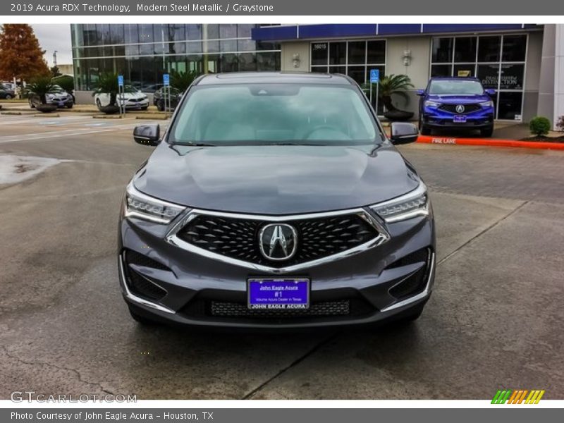 Modern Steel Metallic / Graystone 2019 Acura RDX Technology