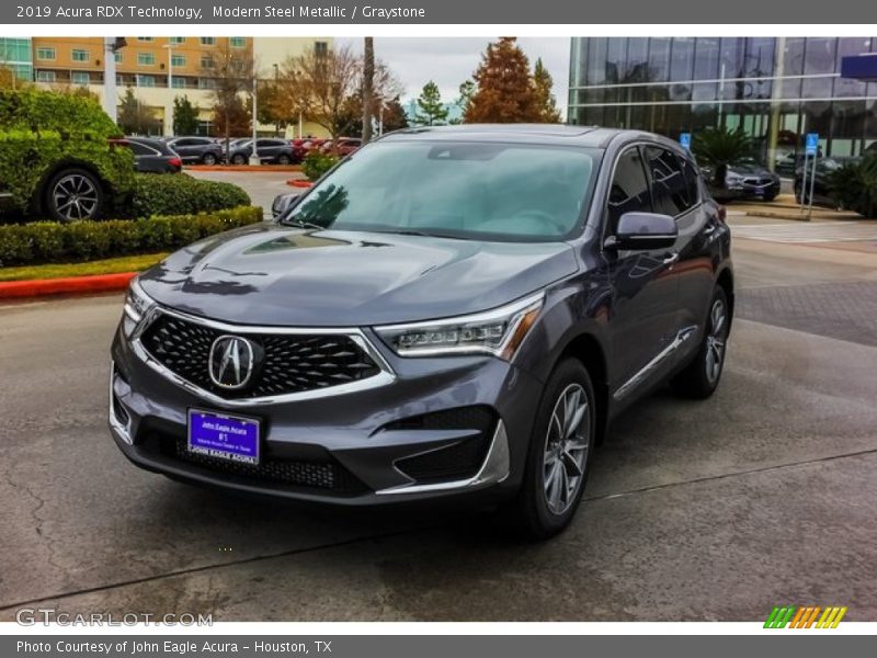 Modern Steel Metallic / Graystone 2019 Acura RDX Technology