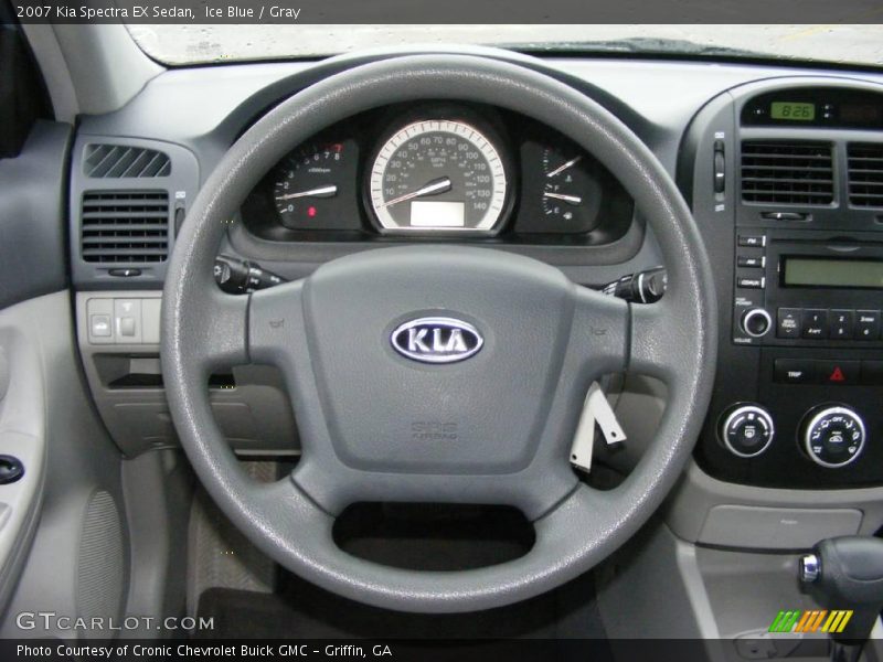 Ice Blue / Gray 2007 Kia Spectra EX Sedan
