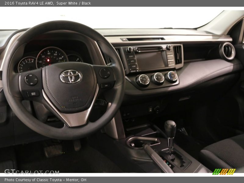 Super White / Black 2016 Toyota RAV4 LE AWD