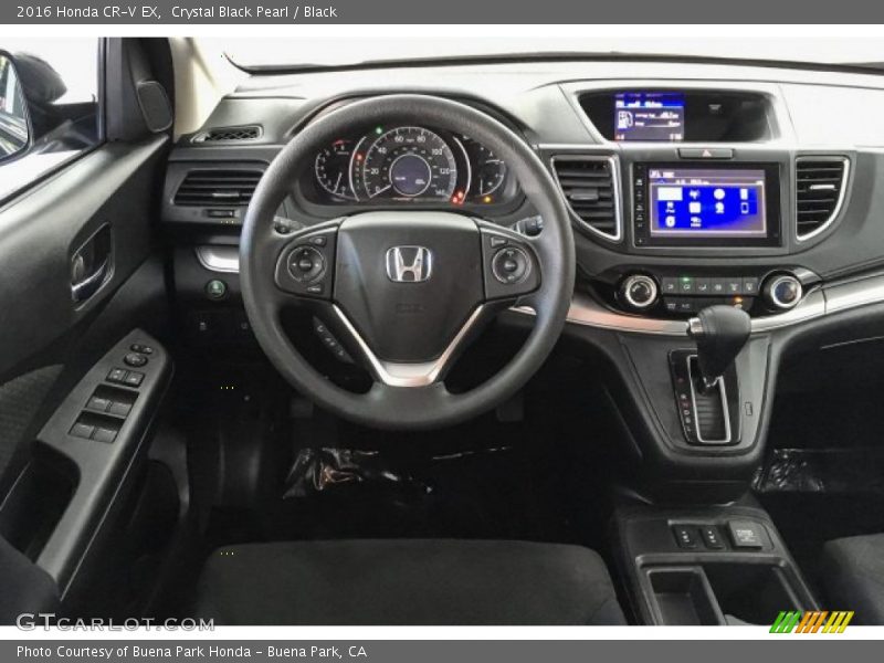 Crystal Black Pearl / Black 2016 Honda CR-V EX
