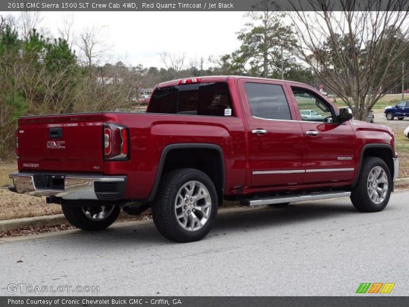 Red Quartz Tintcoat / Jet Black 2018 GMC Sierra 1500 SLT Crew Cab 4WD