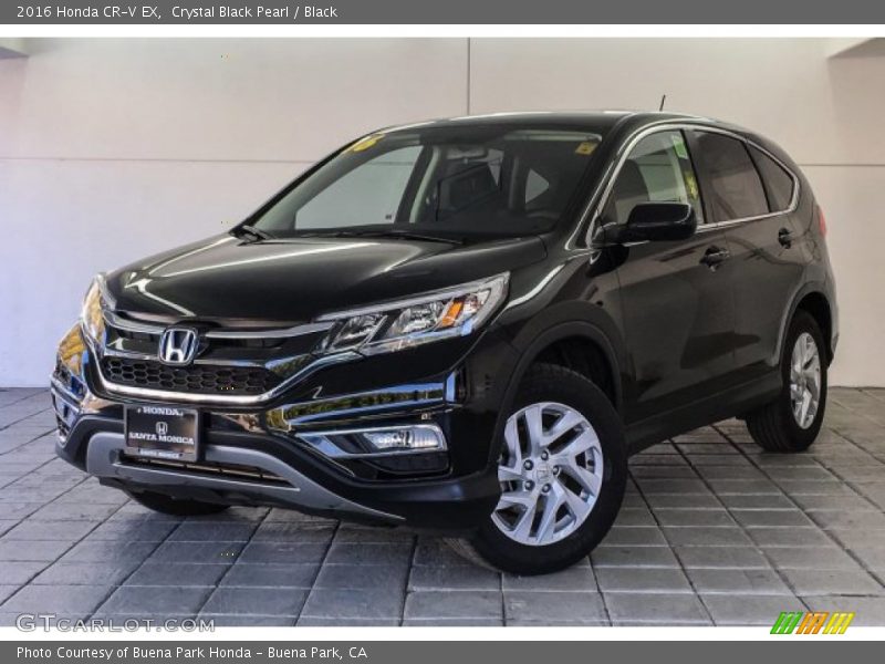 Crystal Black Pearl / Black 2016 Honda CR-V EX