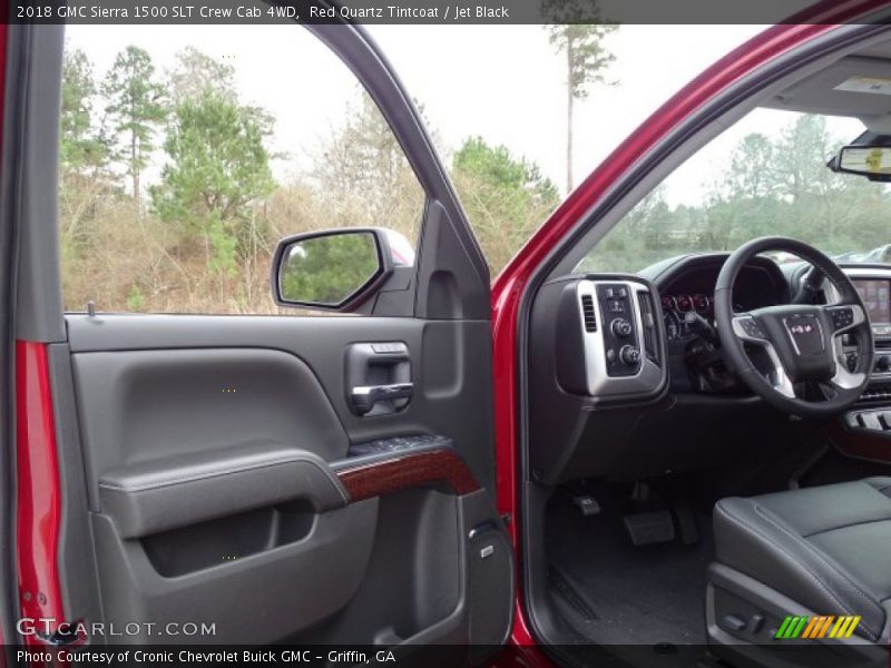 Red Quartz Tintcoat / Jet Black 2018 GMC Sierra 1500 SLT Crew Cab 4WD