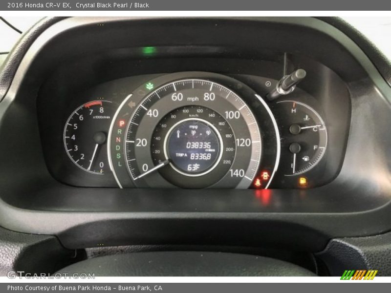Crystal Black Pearl / Black 2016 Honda CR-V EX