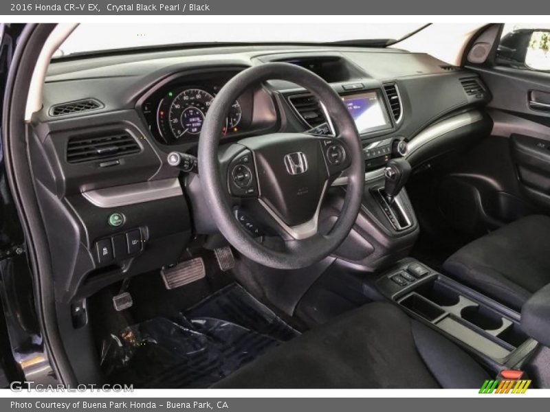 Crystal Black Pearl / Black 2016 Honda CR-V EX