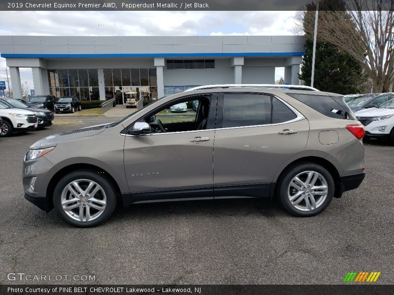 Pepperdust Metallic / Jet Black 2019 Chevrolet Equinox Premier AWD