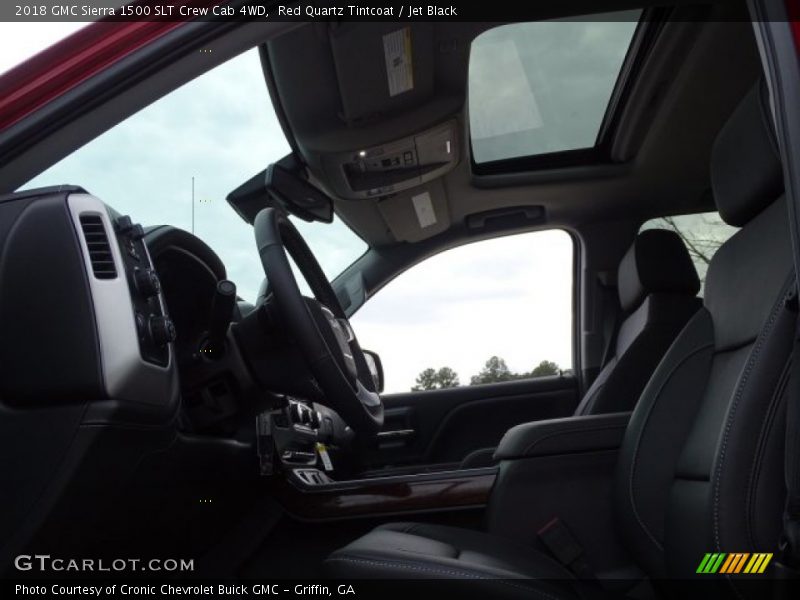 Red Quartz Tintcoat / Jet Black 2018 GMC Sierra 1500 SLT Crew Cab 4WD