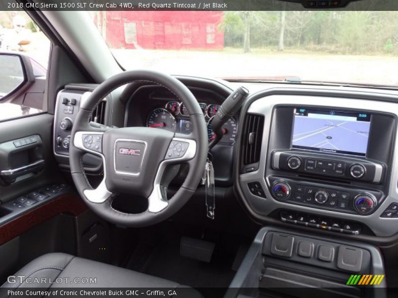 Red Quartz Tintcoat / Jet Black 2018 GMC Sierra 1500 SLT Crew Cab 4WD
